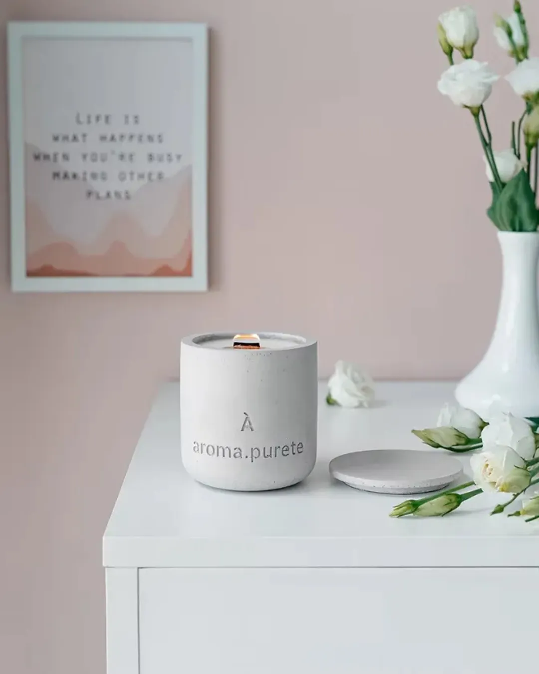 Аромасвічка в бетоні